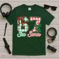 Six Seven Bow Funny 67 Christmas 6-7 T-Shirt thumb 5