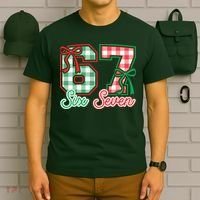 Six Seven Bow Funny 67 Christmas 6-7 T-Shirt thumb 6