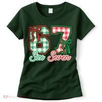 Six Seven Bow Funny 67 Christmas 6-7 Women's T-Shirt thumb 0
