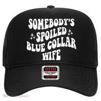 Somebodys Spoiled Blue Collar Wife Mother's Day Groovy Hat thumb 0