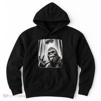 Sasquatch Selfie Big Foot Rock On Ufo Alien Hoodie thumb 0