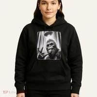 Sasquatch Selfie Big Foot Rock On Ufo Alien Hoodie thumb 5