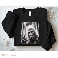 Sasquatch Selfie Big Foot Rock On Ufo Alien Sweatshirt thumb 2