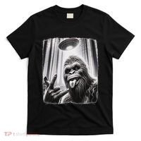 Sasquatch Selfie Big Foot Rock On Ufo Alien T-Shirt thumb 0