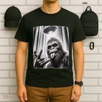 Sasquatch Selfie Big Foot Rock On Ufo Alien T-Shirt thumb 6