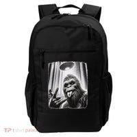 Sasquatch Selfie Big Foot Rock On Ufo Alien Backpack thumb 0