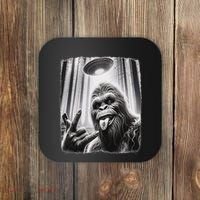 Sasquatch Selfie Big Foot Rock On Ufo Alien Coaster thumb 0