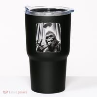 Sasquatch Selfie Big Foot Rock On Ufo Alien Tumbler thumb 0