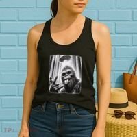 Sasquatch Selfie Big Foot Rock On Ufo Alien Women's Tank Top thumb 2