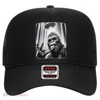 Sasquatch Selfie Big Foot Rock On Ufo Alien Hat thumb 0