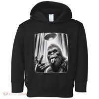 Sasquatch Selfie Big Foot Rock On Ufo Alien Toddler Hoodie thumb 0
