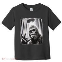 Sasquatch Selfie Big Foot Rock On Ufo Alien Toddler T-Shirt thumb 0