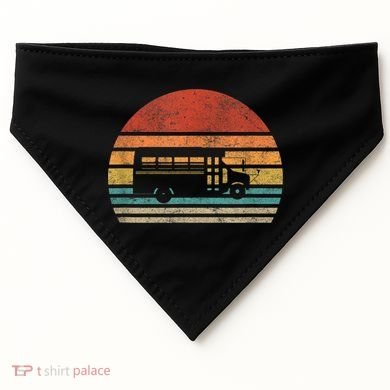 Short School Bus Design For A Skoolie Owner USA-Made Doggie Bandana