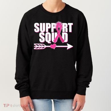 Support Squad Breast Cancer Awareness Pink Ribbon Women's Sweatshirt