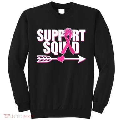 Support Squad Breast Cancer Awareness Pink Ribbon Sweatshirt