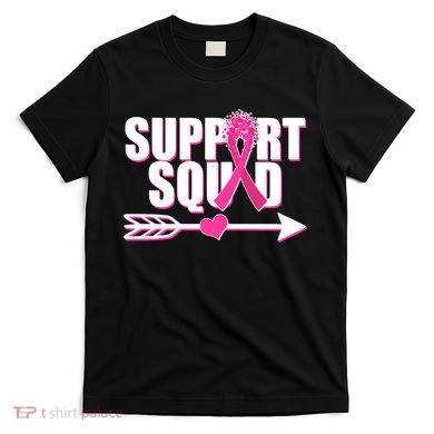 Support Squad Breast Cancer Awareness Pink Ribbon T-Shirt