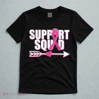 Support Squad Breast Cancer Awareness Pink Ribbon T-Shirt thumb 5