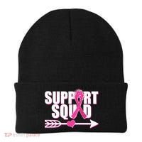 Support Squad Breast Cancer Awareness Pink Ribbon Beanie thumb 0