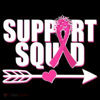 Support Squad Breast Cancer Awareness Pink Ribbon Women's Hoodie thumb 2