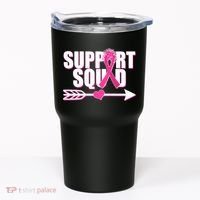 Support Squad Breast Cancer Awareness Pink Ribbon Tumbler thumb 0