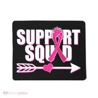 Support Squad Breast Cancer Awareness Pink Ribbon Mousepad thumb 0