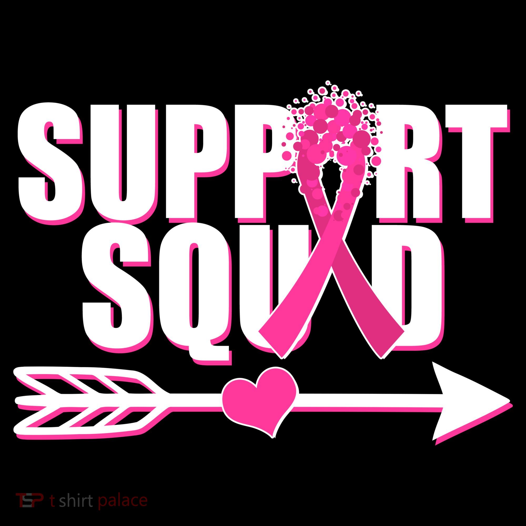 Support Squad Breast Cancer Awareness Pink Ribbon Mousepad