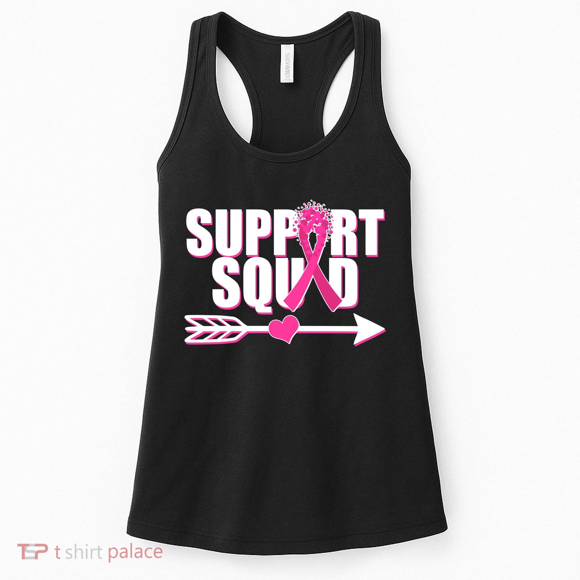 Support Squad Breast Cancer Awareness Pink Ribbon Women's Tank Top