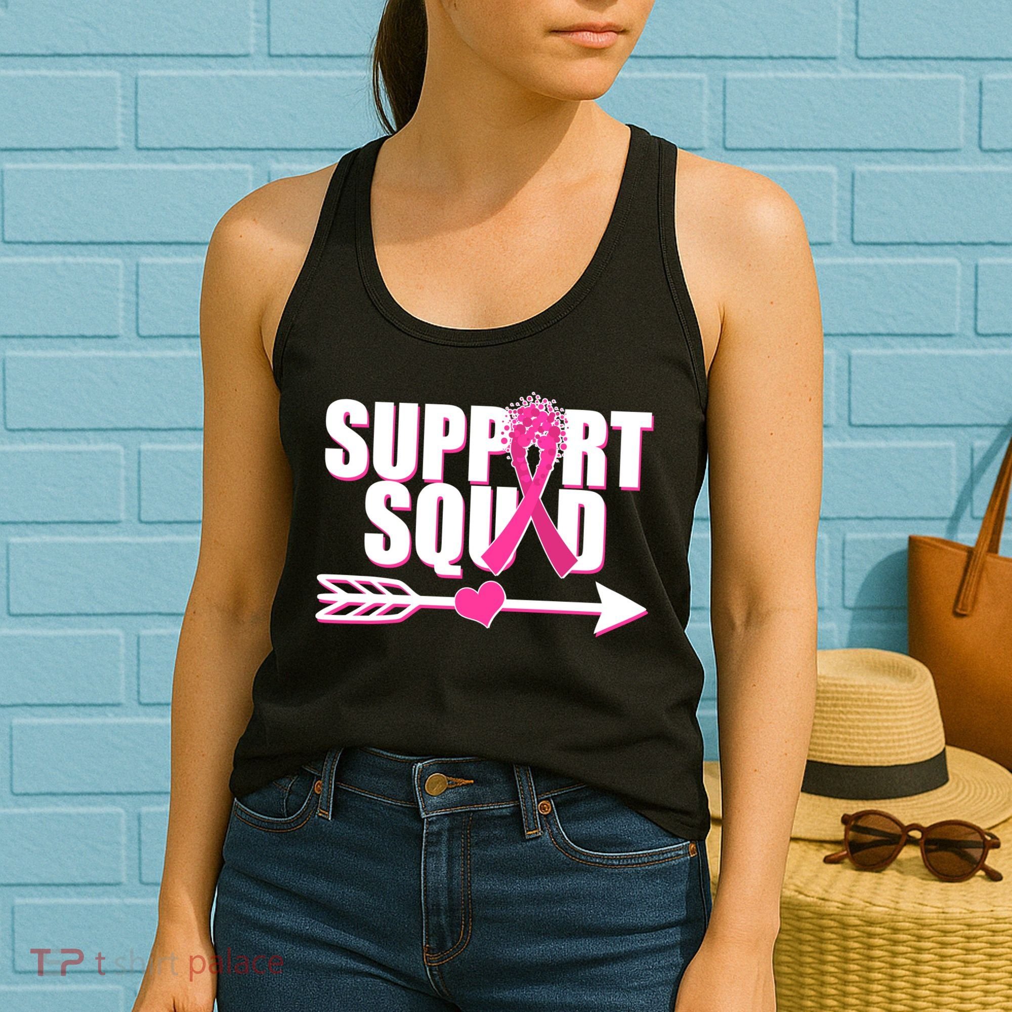 Support Squad Breast Cancer Awareness Pink Ribbon Women's Tank Top
