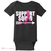 Support Squad Breast Cancer Awareness Pink Ribbon Baby Bodysuit thumb 0