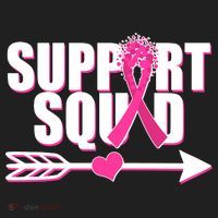 Support Squad Breast Cancer Awareness Pink Ribbon Hat thumb 2