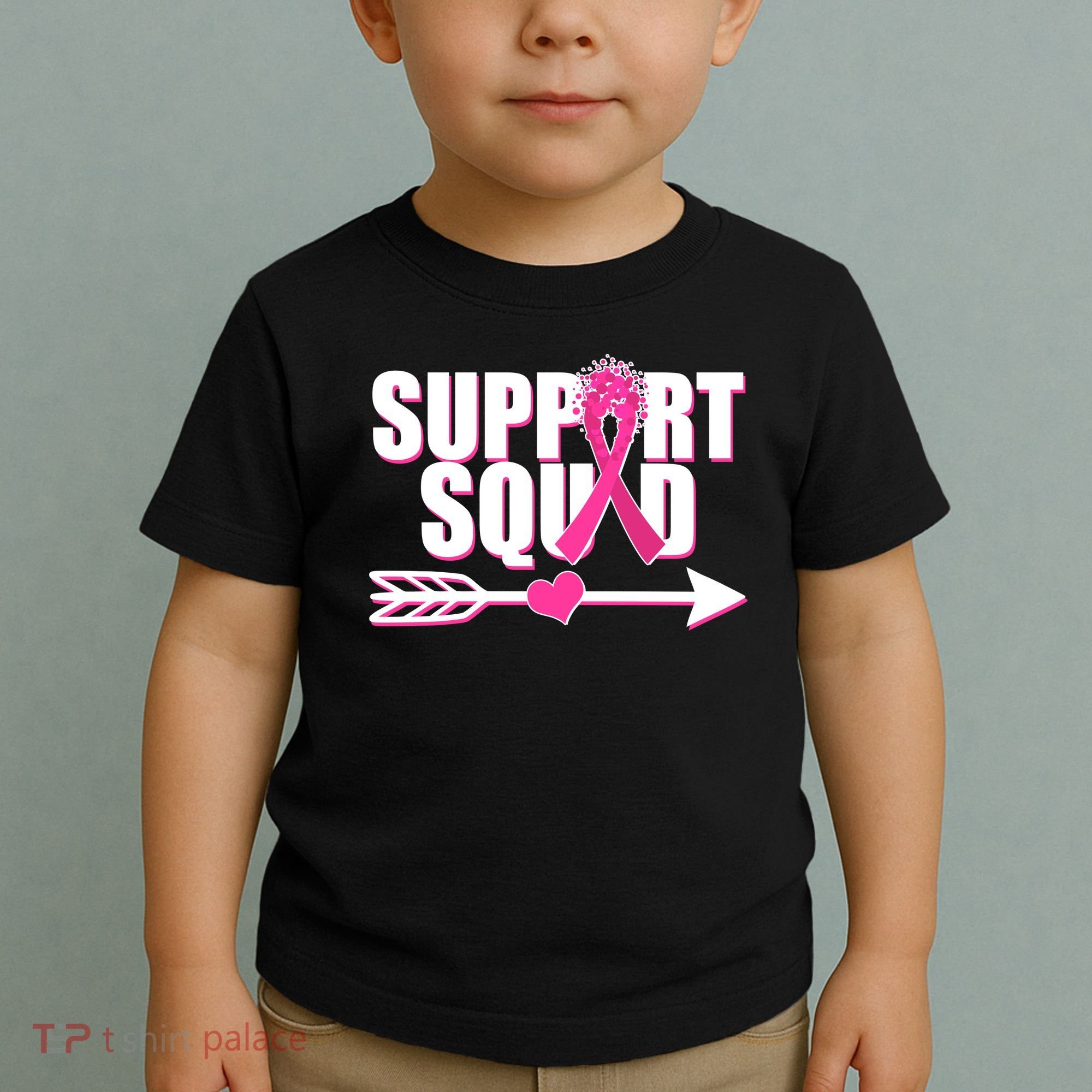 Support Squad Breast Cancer Awareness Pink Ribbon Toddler T-Shirt