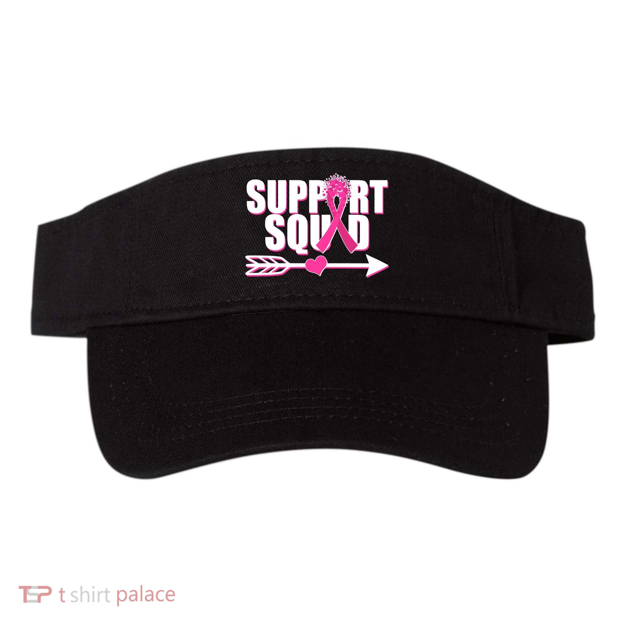 Support Squad Breast Cancer Awareness Pink Ribbon Visor
