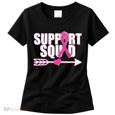 Support Squad Breast Cancer Awareness Pink Ribbon Women's T-Shirt