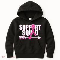 Support Squad Breast Cancer Awareness Pink Ribbon Kids Hoodie thumb 0