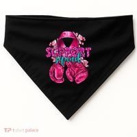 Support Squad Breast Cancer Awareness Boxing Gloves USA-Made Doggie Bandana thumb 0