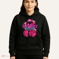 Support Squad Breast Cancer Awareness Boxing Gloves Hoodie thumb 5