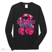 Support Squad Breast Cancer Awareness Boxing Gloves Long Sleeve Shirt thumb 0