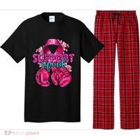 Support Squad Breast Cancer Awareness Boxing Gloves Pajama Set thumb 0