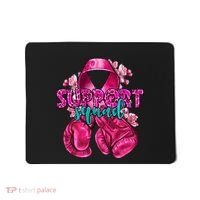 Support Squad Breast Cancer Awareness Boxing Gloves Mousepad thumb 0