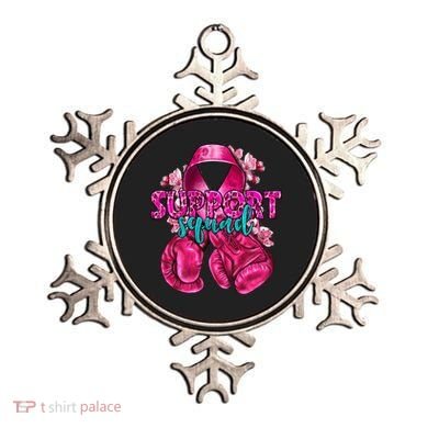 Support Squad Breast Cancer Awareness Boxing Gloves Ornament