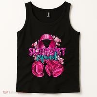 Support Squad Breast Cancer Awareness Boxing Gloves Tank Top thumb 2