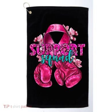 Support Squad Breast Cancer Awareness Boxing Gloves Golf Towel
