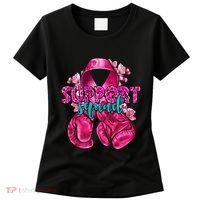 Support Squad Breast Cancer Awareness Boxing Gloves Women's T-Shirt thumb 0