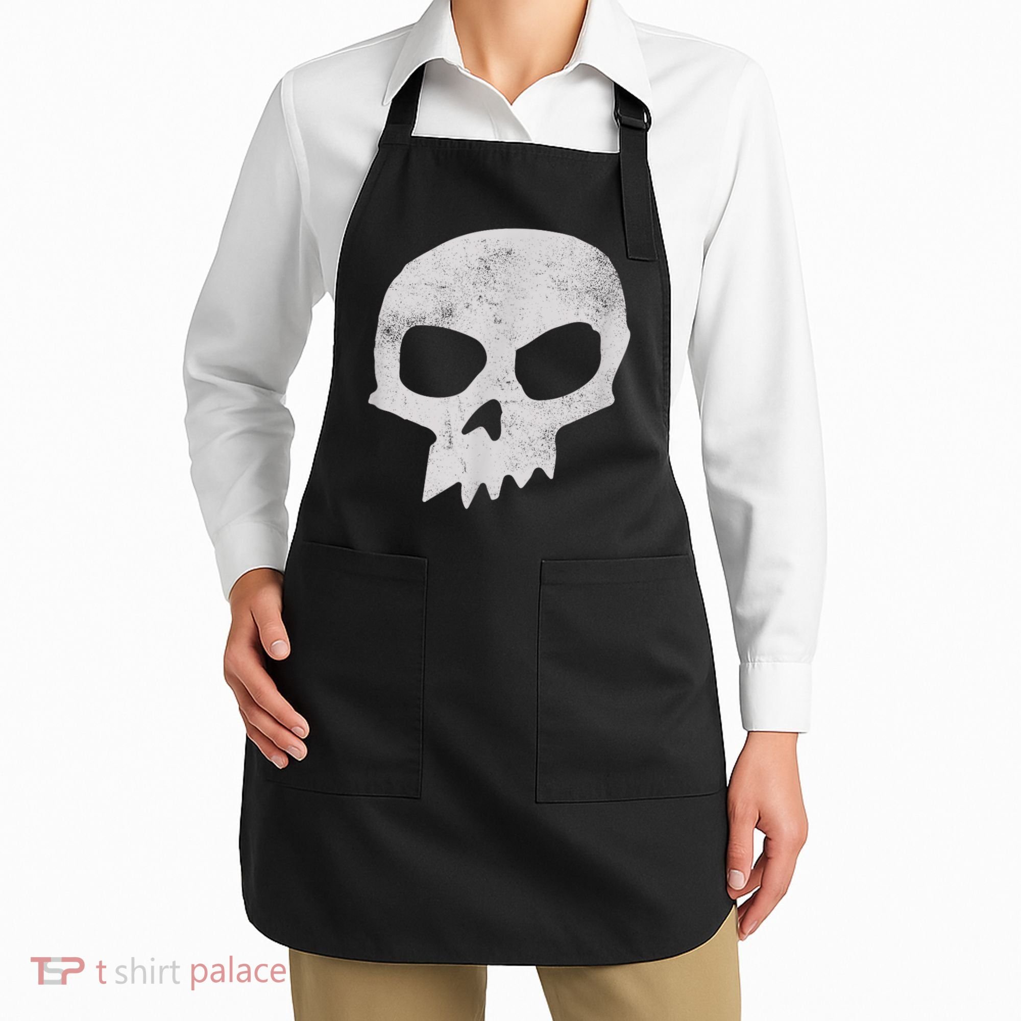 Sid Skull Black Apron