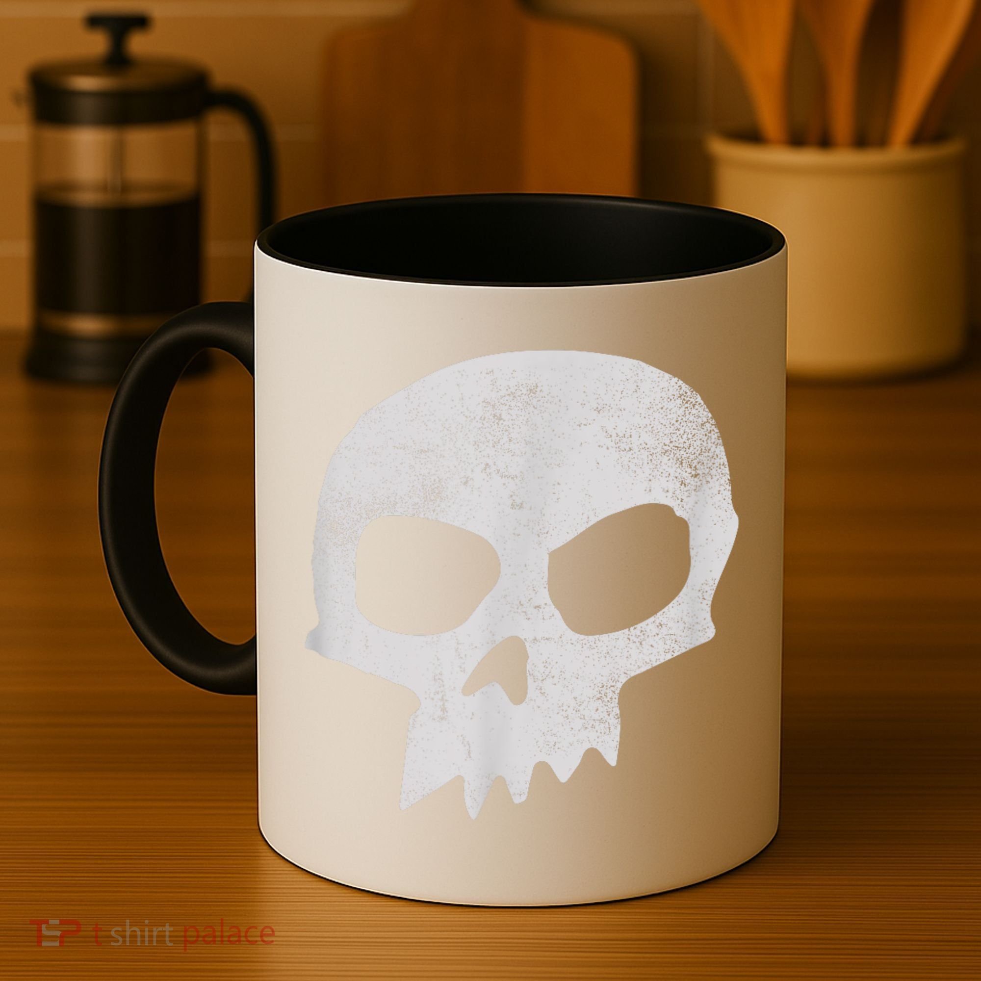 Sid Skull Black Coffee Mug