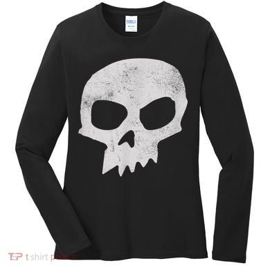 Sid Skull Black Women's Long Sleeve Shirt