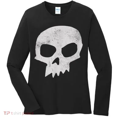 Sid Skull Black Women's Long Sleeve Shirt