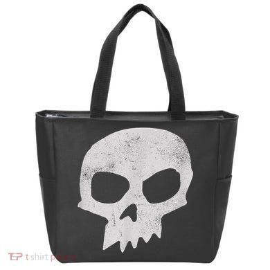 Sid Skull Black Tote Bag