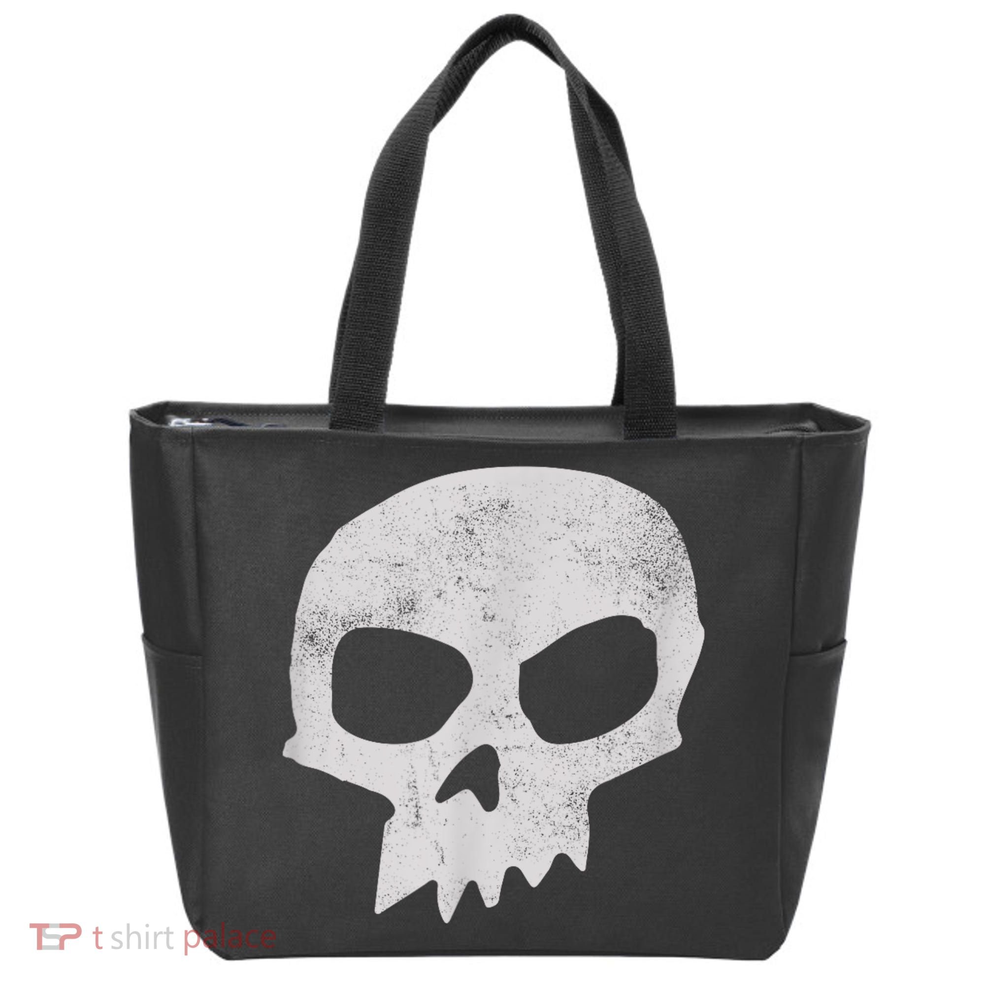 Sid Skull Black Tote Bag