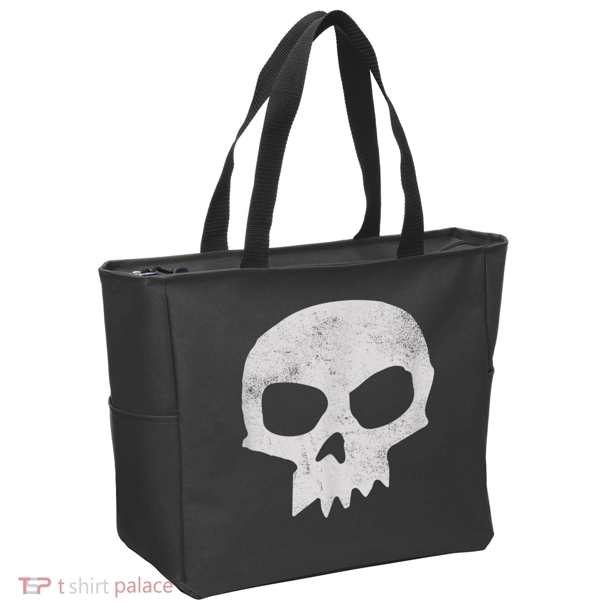 Sid Skull Black Tote Bag